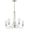 Progress Lighting Riley Collection's Five-Light Brushed Nickel Chandelier P400209-009 - alternate 2